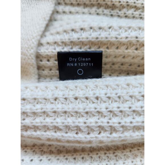 Jenni Kayne Wool/Cashmere Hooded Waffle Knit Long Cardigan Sz XS Oatmeal #1K501 - Picture 12 of 15